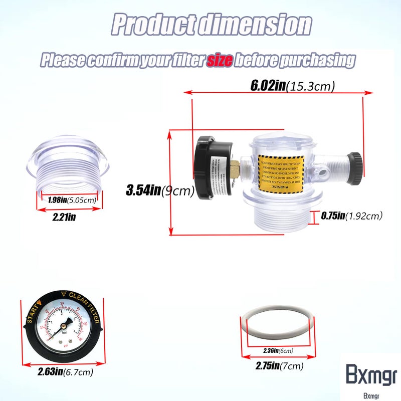 Bxmgr 273564Z Manual Air Relief Valve  273564Z Compatible With Pentair For Triton II  Triton C  TR100C And TR140C Pool Spa Sand Filters Replacement For The Pool And Spa Filter Air Relief Valve Assembly. - Image 4